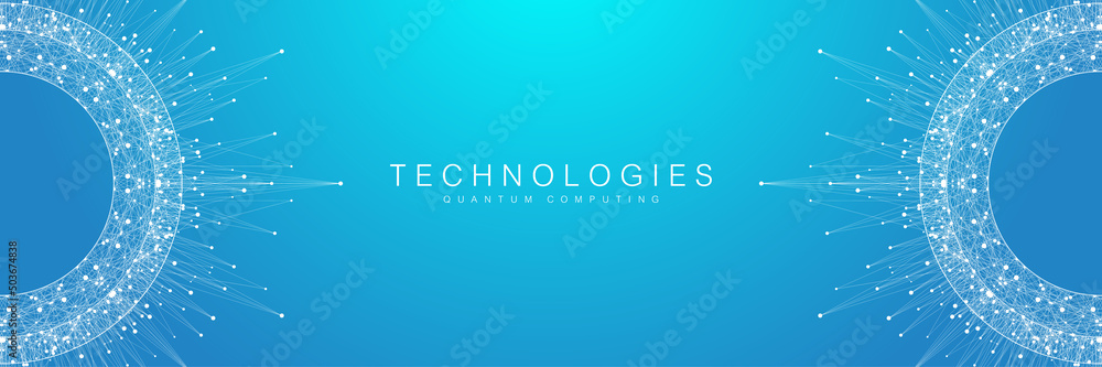 Poster Blockchain transfer satellite future communications. Abstract technology cloud world. Global network fintech concept vector background. Digital blockchain communications.