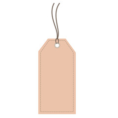tag Horizontal Angled Hangtag Seam Beige With String And Shadow price tag  Paper Label Isolated On White Background. Ready for your message. image jpg 
 