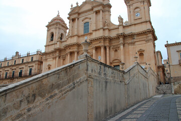 Fototapeta na wymiar baroque cathedral in noto in sicily (italy)