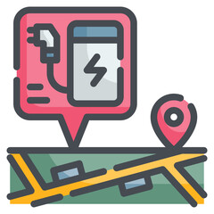 map line icon