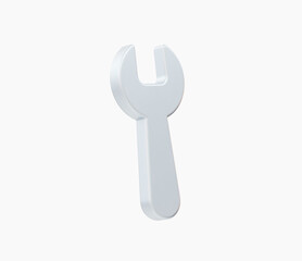 3d Realistic Wrench icon vector Illustration