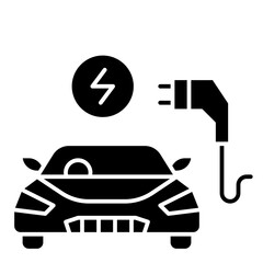 charging glyph icon