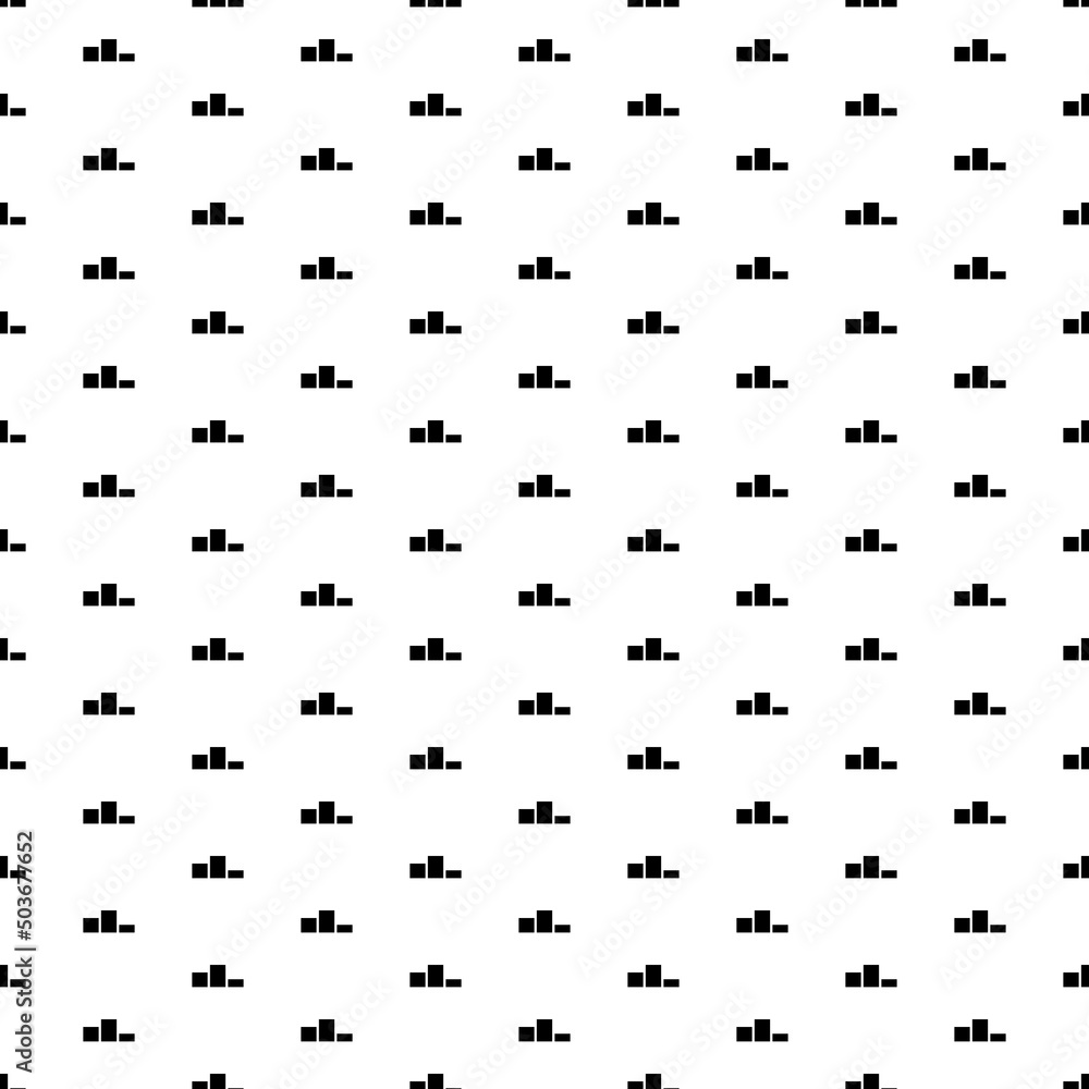 Poster square seamless background pattern from black winners podium symbols. the pattern is evenly filled. 