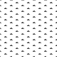 Square seamless background pattern from black winners podium symbols. The pattern is evenly filled. Vector illustration on white background