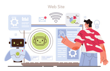 Cyber engineering online service or platform. Robotics' constructing