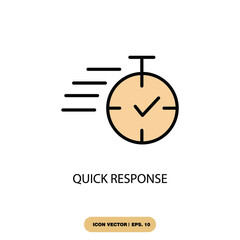 quick response icons  symbol vector elements for infographic web