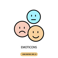emoticons icons  symbol vector elements for infographic web