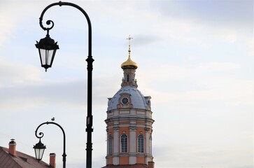 05.05.2022 Russia St. Petersburg. Alexander Nevsky Lavra. City travel