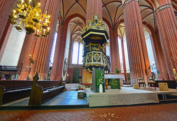 Fototapeta na wymiar Wismar Sankt Nikolai Kirche