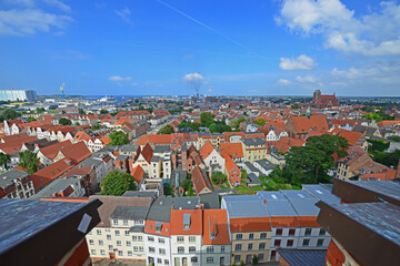 Obraz premium Wismar Stadtbild Sankt Nikolai Kirche