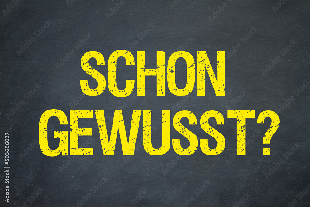 Sticker schon gewusst?