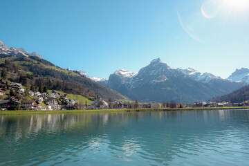 lake in Engelberg  mountains, Switzerland