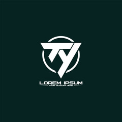 Letter TY luxury logo design vector