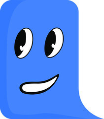 Cartoon face expressions. Happy face