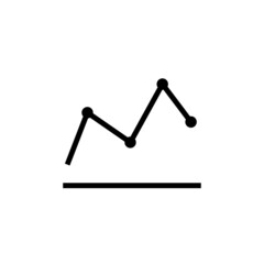 Graph Icon Template Isolated on White Artboard