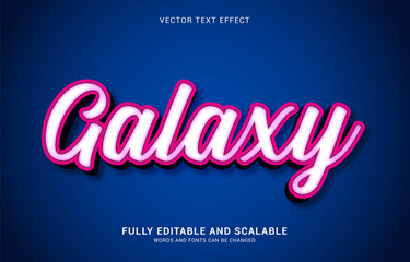 editable text effect, Galaxy style