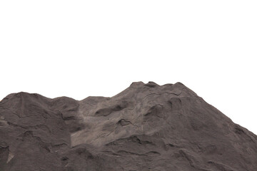 pile of sand isolated on white background