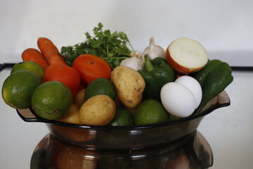 still life with vegetables