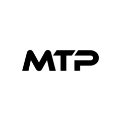 MTP letter logo design with white background in illustrator, vector logo modern alphabet font overlap style. calligraphy designs for logo, Poster, Invitation, etc.