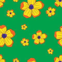 Seamless repeating floral background. Floral pattern