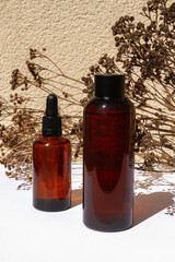 Serum, face oil. Tonic, extract. Facial care.