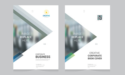Cover design for annual report and business catalog, magazine, flyer or booklet. Brochure template layout. A4 cover vector EPS-10
