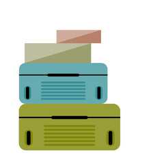 Minimalist Interior. Flat Room Furniture Interior Simple Graphic Design. Home Decor Interior Concept. 