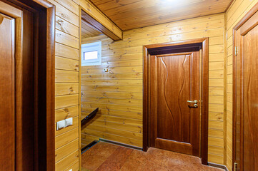 Russia, Moscow- May 21, 2020: interior apartment corridor, hallway, doors