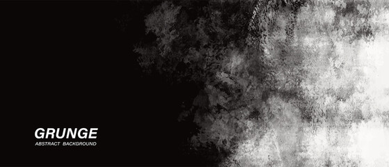 Black and white abstract grunge paint texture background.	

