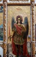 Obraz premium Altar icon. Archangel Michael
