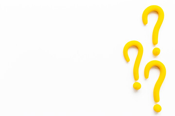 Question mark symbol. Customer support servise or help concept