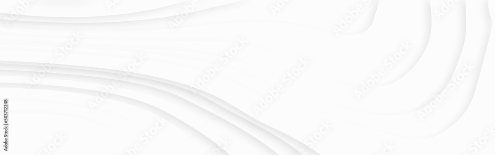 Aufkleber modern white wavy vector background. white paper cut background with 3d style and gradient white col