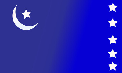 Art & Illustration, Moon, light, sky, star, light,blue pattern,