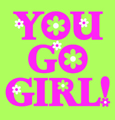 PINK LETTERS AND SIMPLE FLOWERS