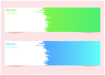 Obraz premium modern banner template with abstract splash 