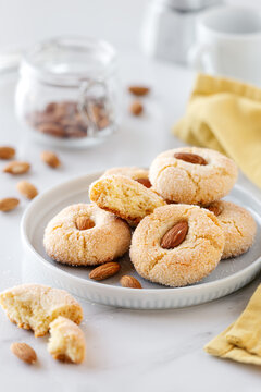 Traditional Sardinian amaretti soft biscuits
