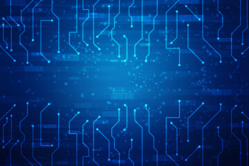 Abstract futuristic circuit board Illustration, Circuit board with various technology elements. Circuit board pattern for digital abstract technology background