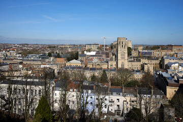 Fototapeta na wymiar A view from Cabot Tower in Bristol