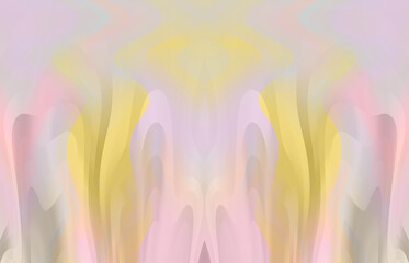 Lilac and yellow abstract repeat pattern with beautiful colour gradients and fluid irregular curves and shapes