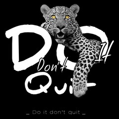 Leopard motivational quote: 