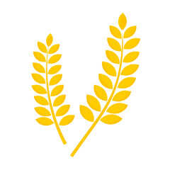 ears of wheat icon -vector illustration