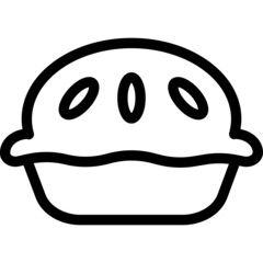 bakery icon detailed outline