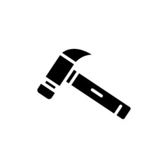 Hammer icon vector. Repair. Solid icon style. simple design editable. Design simple illustration