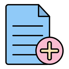 Obraz premium Add File Icon