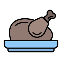 Roasted Chicken Icon