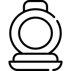 beauty and cosmetics icon detailed outline