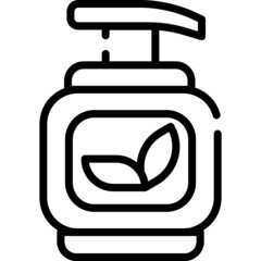 beauty and cosmetics icon detailed outline