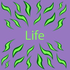 Obraz premium inscription life to which everything moves