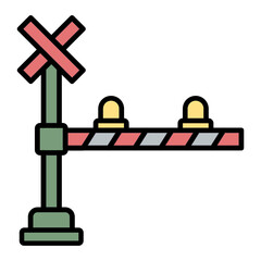 Railroad Crossing Icon