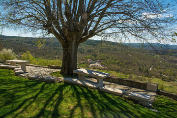 The spring landscape near the village of Roc in Istria, western Croatia
